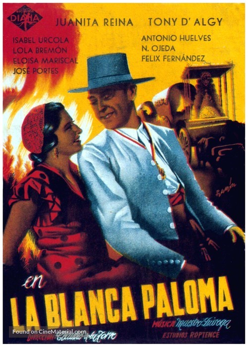 La blanca Paloma - Spanish Movie Poster