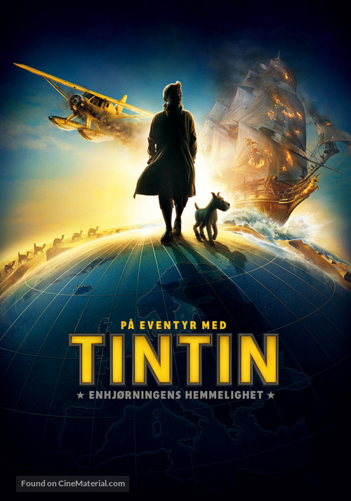 The Adventures of Tintin: The Secret of the Unicorn - Norwegian Movie Poster