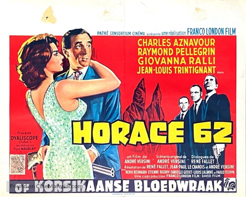 Horace 62 - Belgian Movie Poster