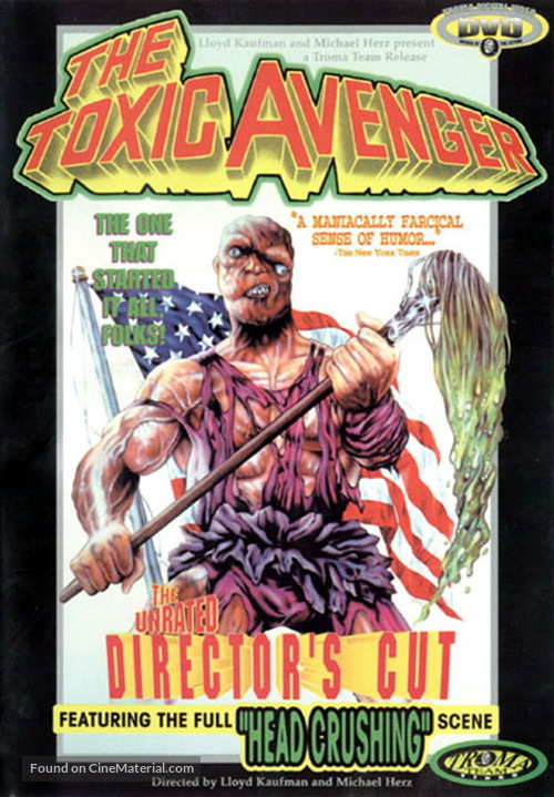 The Toxic Avenger - DVD movie cover