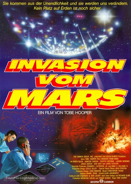 Invaders from Mars - German Movie Poster