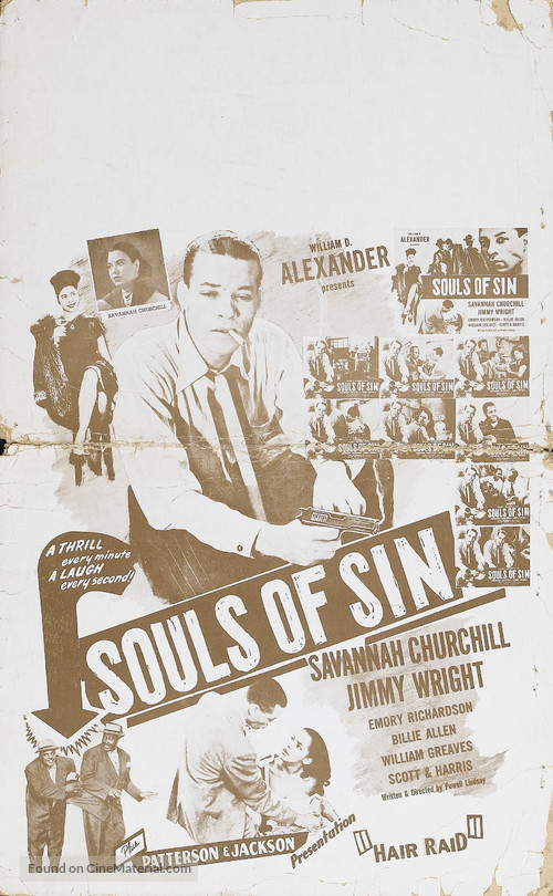Souls of Sin - Theatrical movie poster