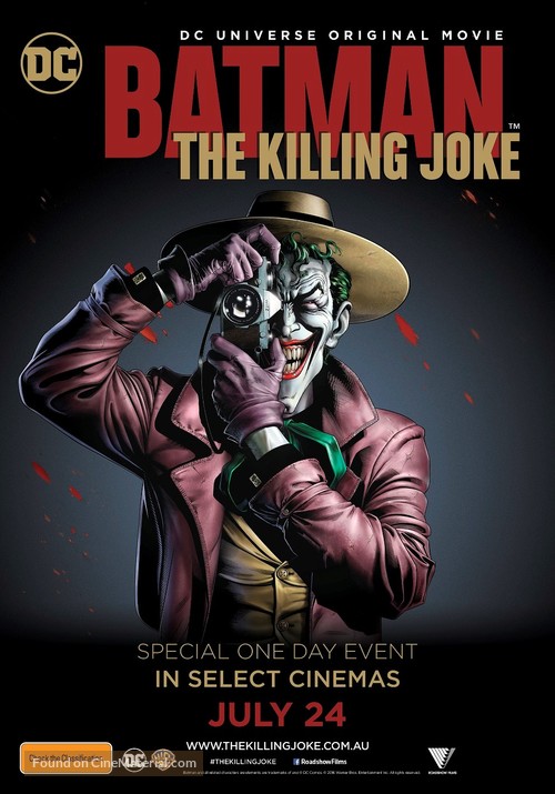 Batman: The Killing Joke - Australian Movie Poster