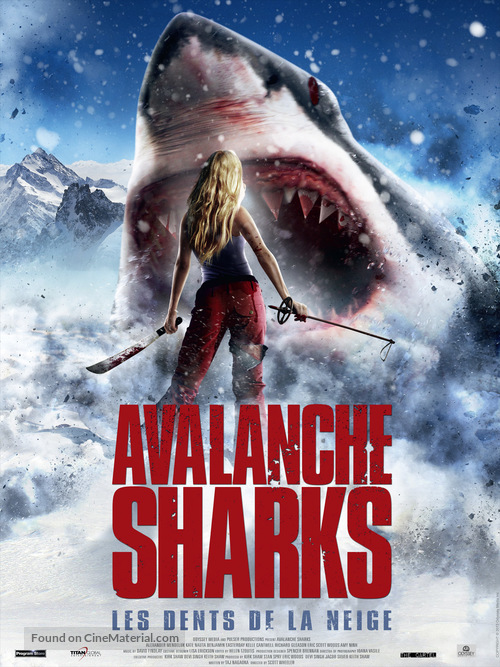 Avalanche Sharks - French Movie Poster