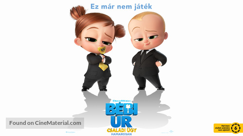 The Boss Baby: Family Business - Hungarian Movie Poster