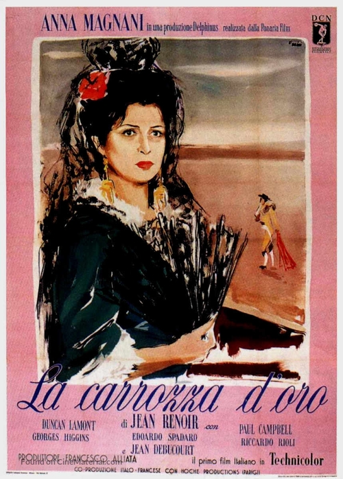 Le carrosse d&#039;or - Italian Movie Poster