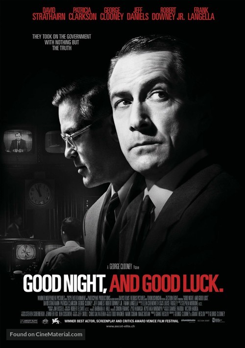 Good Night, and Good Luck. - Swiss Movie Poster