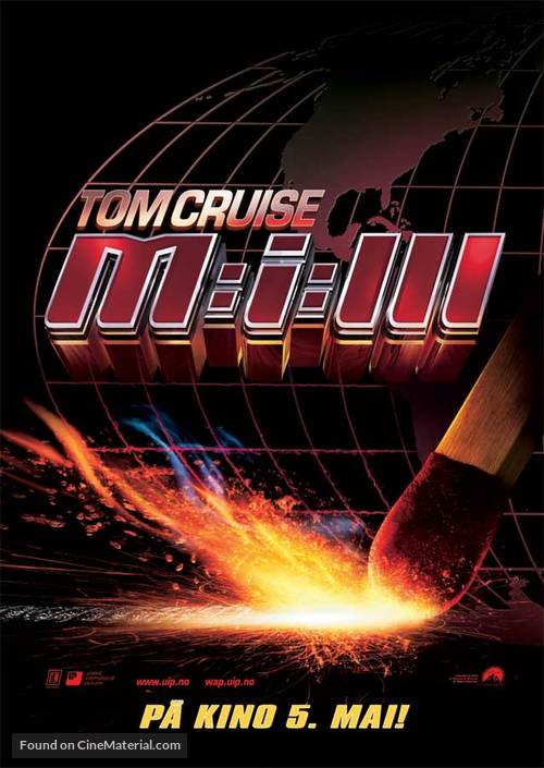 Mission: Impossible III - Norwegian Movie Poster