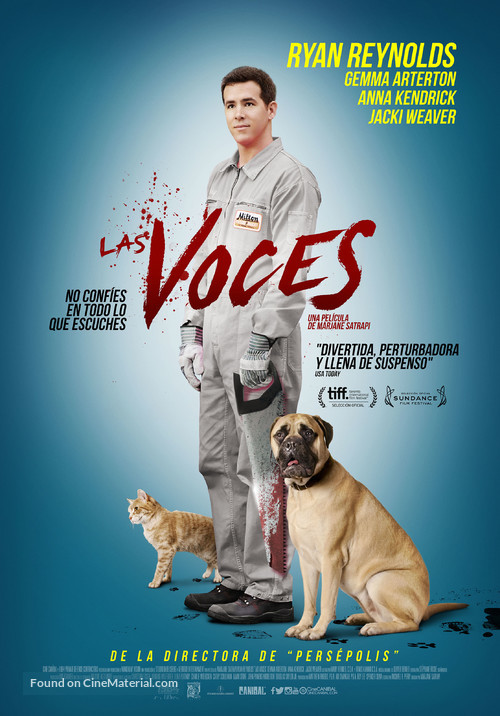 The Voices - Mexican Movie Poster