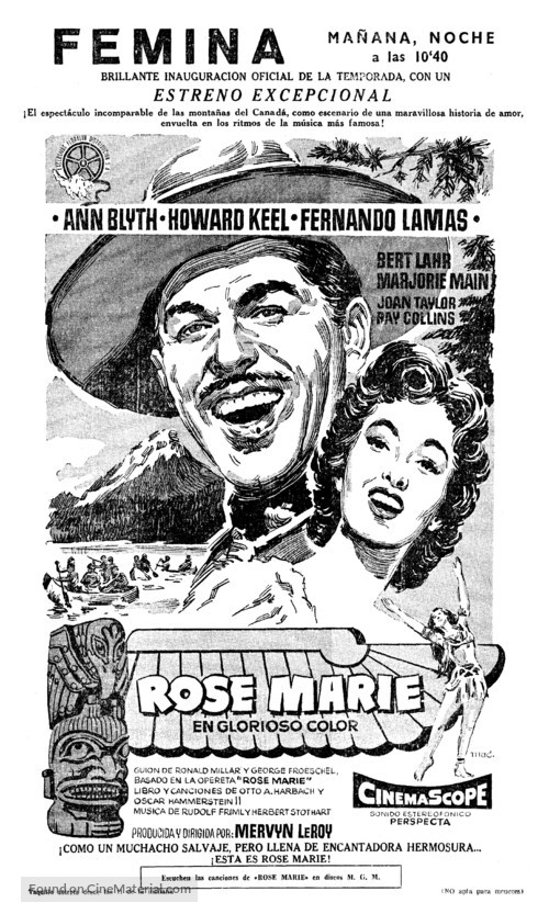 Rose Marie - Spanish poster