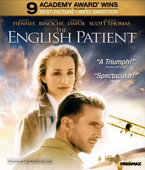 The English Patient - Blu-Ray movie cover