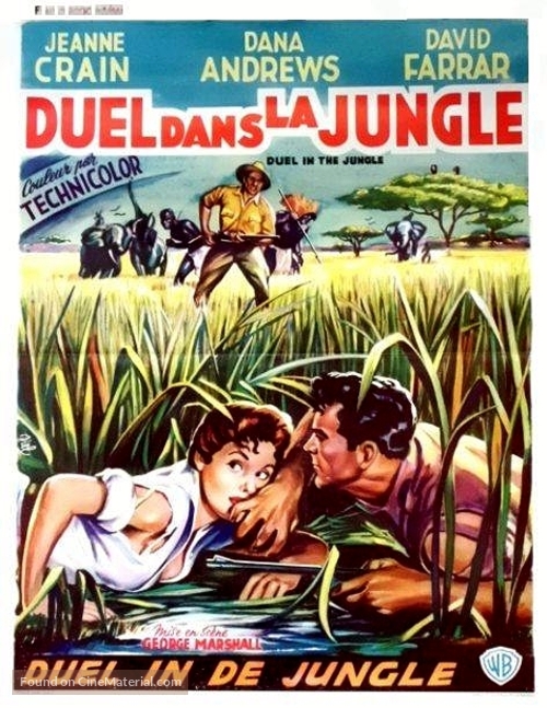 Duel in the Jungle - Belgian Movie Poster