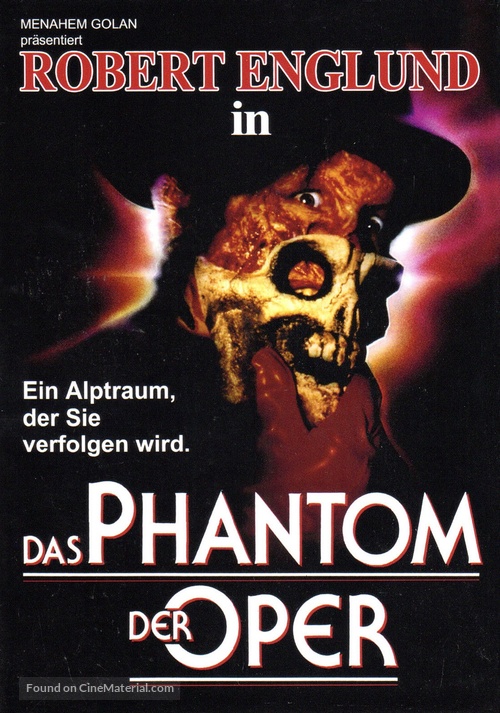 The Phantom of the Opera - German DVD movie cover