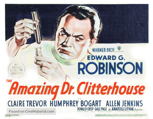 The Amazing Dr. Clitterhouse - Movie Poster