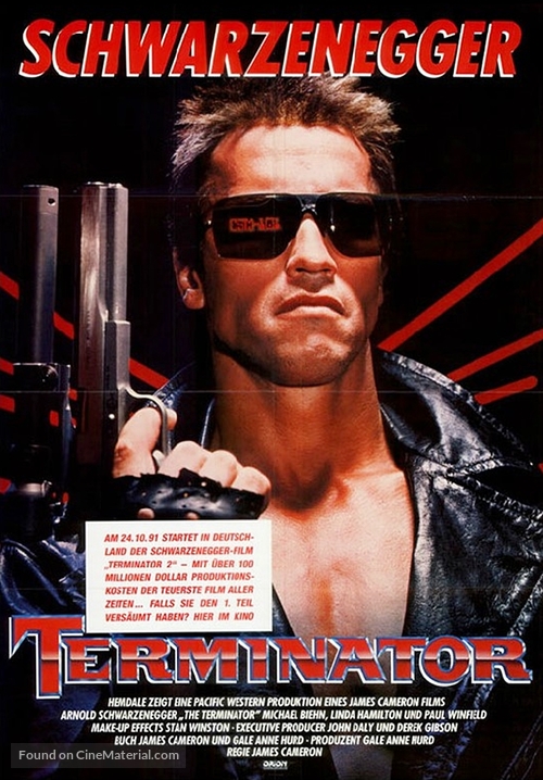 The Terminator - German Movie Poster