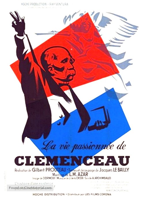 La vie passionn&eacute;e de Cl&eacute;menceau - French Movie Poster