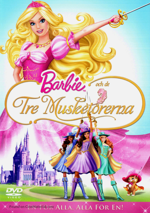 Barbie and the Three Musketeers - Swedish DVD movie cover