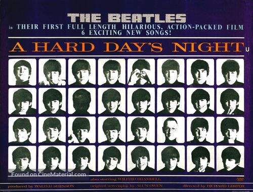 A Hard Day&#039;s Night - British Movie Poster