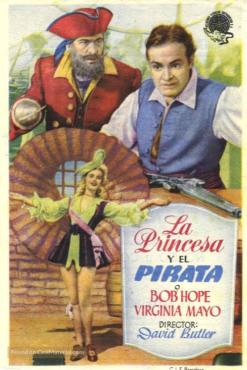 The Princess and the Pirate - Spanish Movie Poster