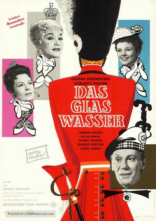 Das Glas Wasser - German Movie Poster