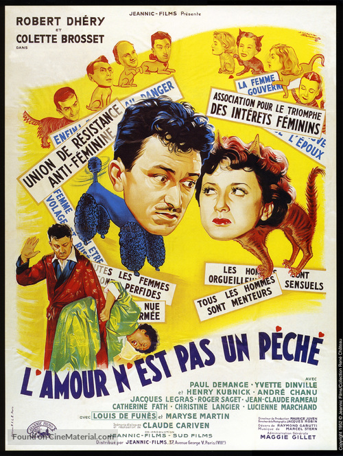 Amour n&#039;est pas un p&egrave;ch&egrave;, L&#039; - French Movie Poster