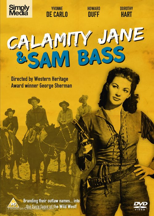 Calamity Jane and Sam Bass - British DVD movie cover