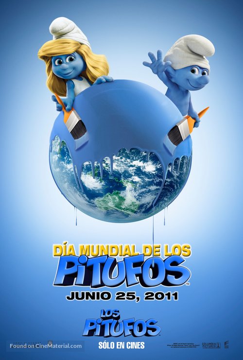 The Smurfs - Chilean Movie Poster