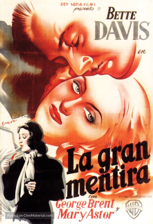 The Great Lie - Spanish Movie Poster