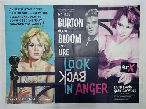 Look Back in Anger - British Movie Poster