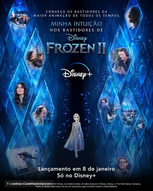 &quot;Into the Unknown: Making Frozen 2&quot; - Brazilian Movie Poster