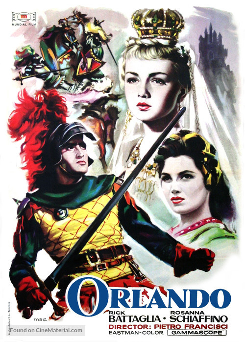 Orlando e i Paladini di Francia - Spanish Movie Poster