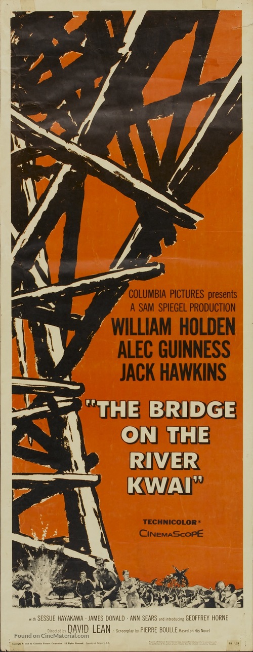 The Bridge on the River Kwai - Movie Poster