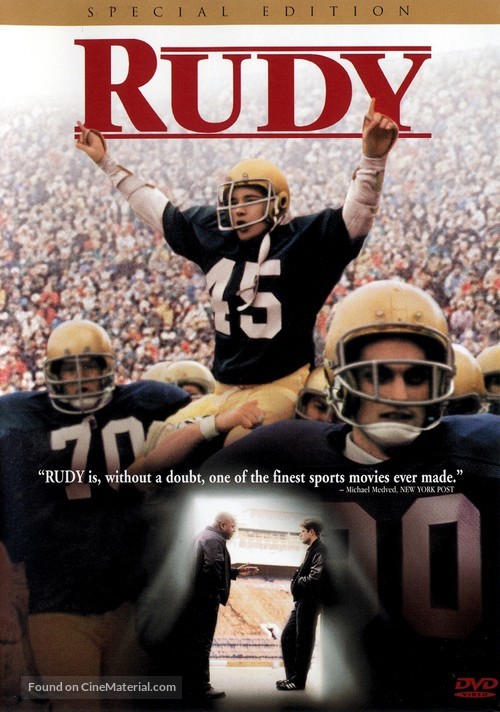 Rudy - DVD movie cover