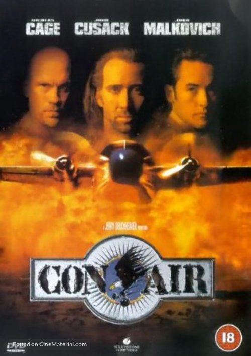 Con Air - British DVD movie cover