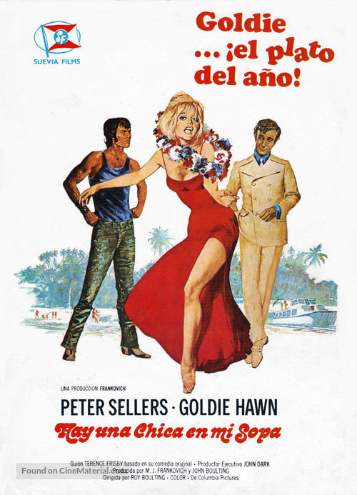There&#039;s a Girl in My Soup - Spanish Movie Poster