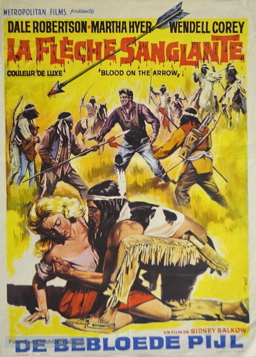 Blood on the Arrow - Belgian Movie Poster