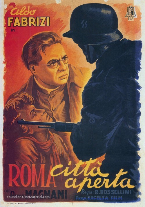 Roma, citt&agrave; aperta - Italian Movie Poster