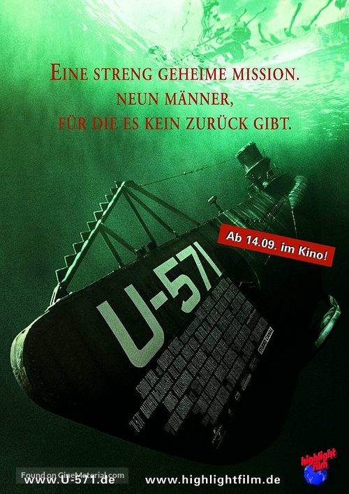 U-571 - German Movie Poster