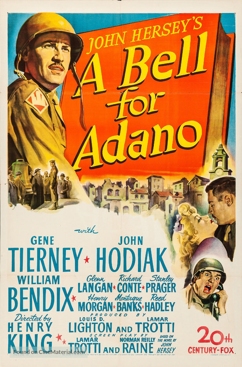 A Bell for Adano - Movie Poster