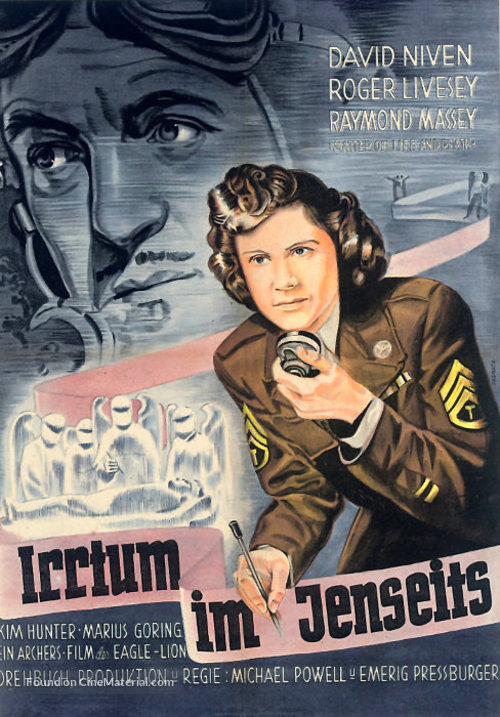 A Matter of Life and Death - German Movie Poster