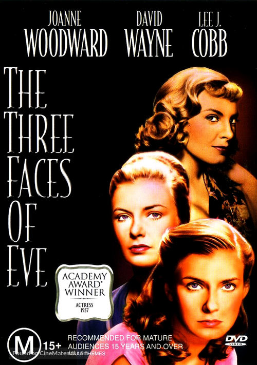 The Three Faces of Eve - Australian DVD movie cover