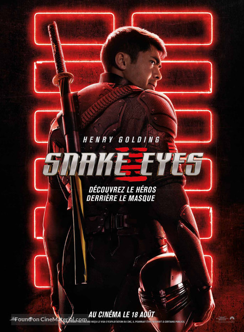 Snake Eyes: G.I. Joe Origins - French Movie Poster
