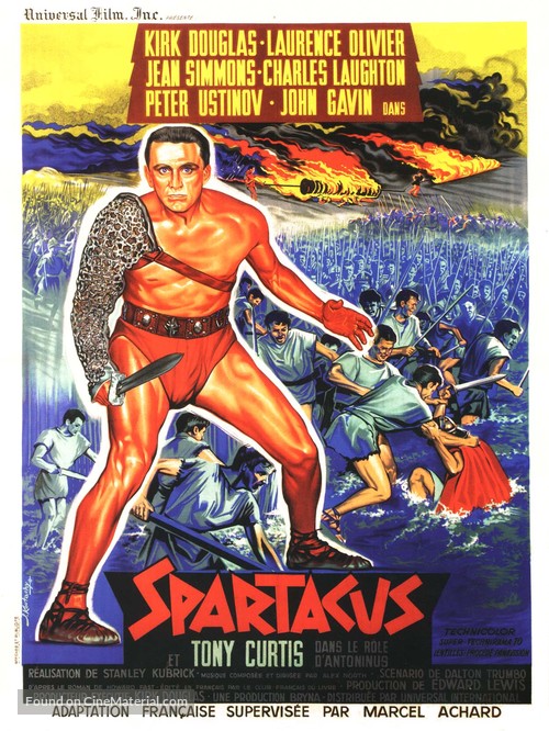 Spartacus - French Movie Poster