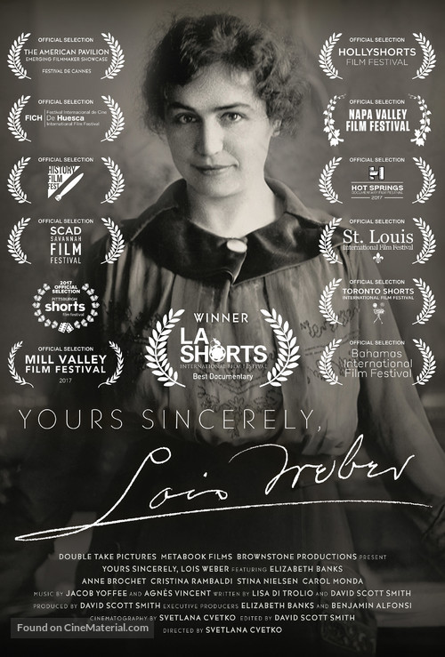 Yours Sincerely, Lois Weber - Movie Poster