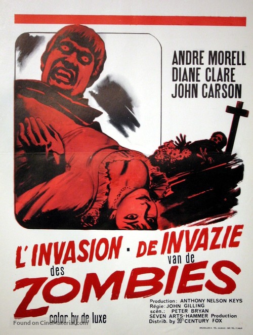 The Plague of the Zombies - Belgian Movie Poster