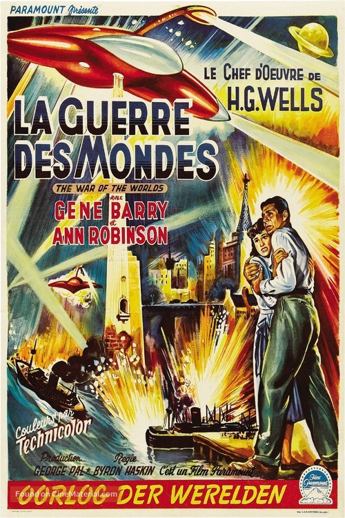 The War of the Worlds - Belgian Movie Poster