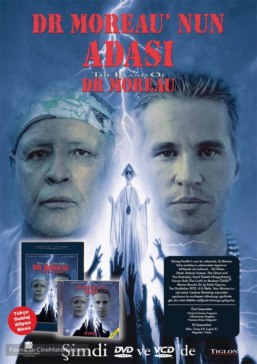 The Island of Dr. Moreau - Turkish Video release movie poster