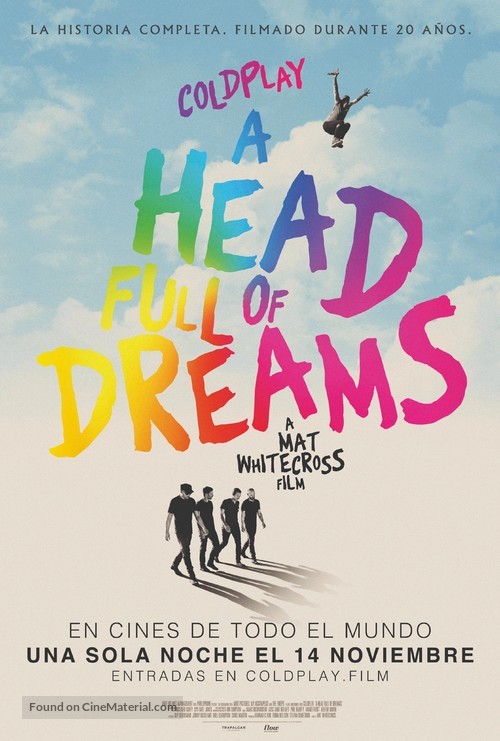 Coldplay: A Head Full of Dreams - Chilean Movie Poster