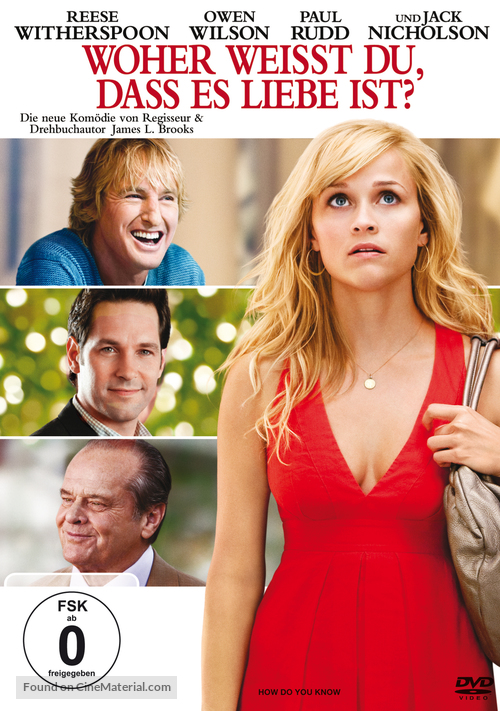 How Do You Know - German DVD movie cover