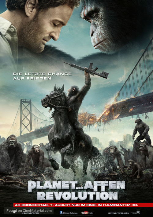 Dawn of the Planet of the Apes - German Movie Poster